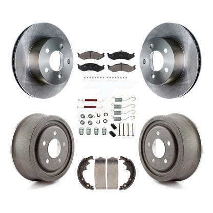 Kit de plaquettes et de tambour en céramique pour Rotor de frein avant et arrière (7 pièces) pour Jeep Wrangler Cheroke