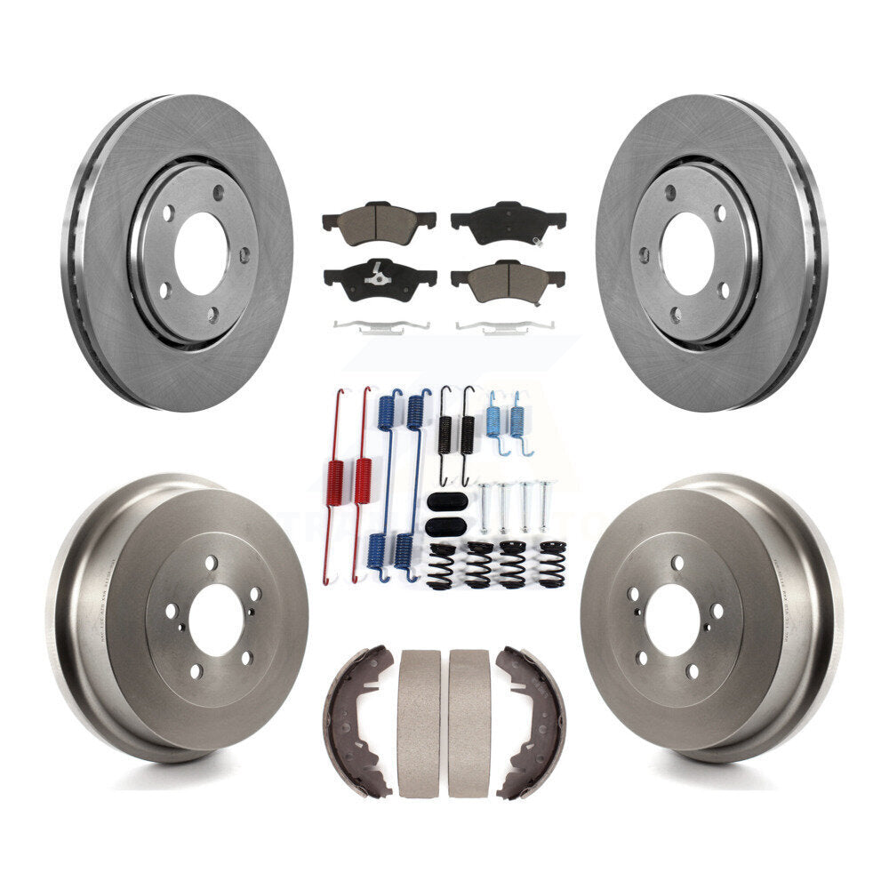 Kit de plaquettes et de tambour en céramique, Rotor de frein avant et arrière (7 pièces) pour Dodge caravane Chrysler