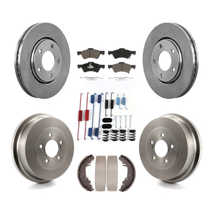 Kit de plaquettes et de tambour en céramique, Rotor de frein avant et arrière (7 pièces) pour Dodge caravane Chrysler