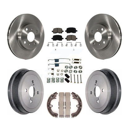 Kit de plaquettes et de tambour en céramique pour Rotor de frein avant et arrière (7 pièces) pour Toyota Corolla Chevrole
