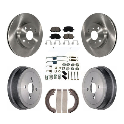 Kit de tambour de plaquettes en céramique de Rotors de frein avant et arrière (7 pièces) pour Toyota Corolla à partir de 04 0