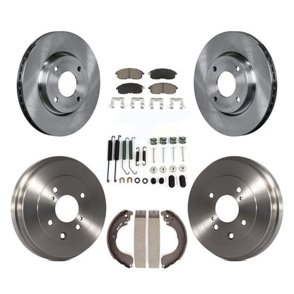 Kit de plaquettes et de tambour en céramique pour Rotor de frein avant et arrière (7 pièces) pour Nissan Versa Sentra Cub