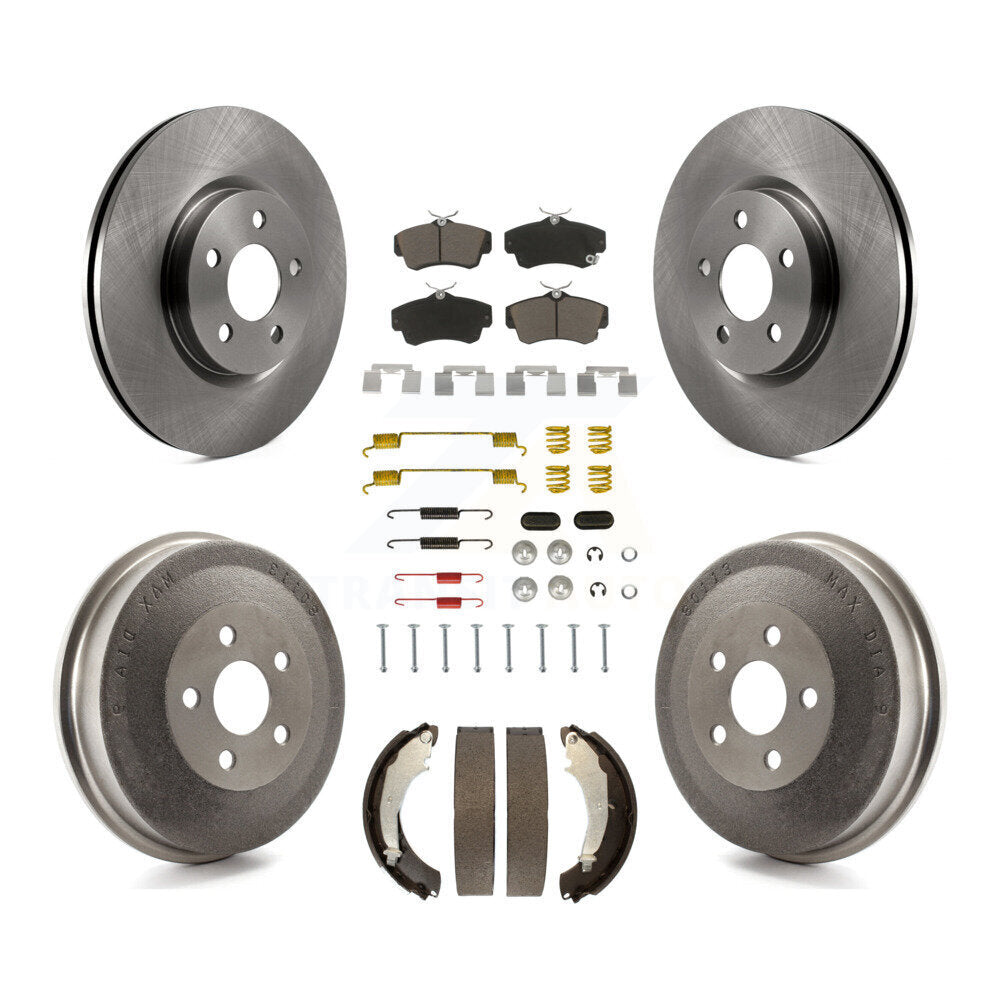 Kit de plaquettes et de tambour en céramique, Rotor de frein à disque avant et arrière (7 pièces) pour Chrysler PT Cruise