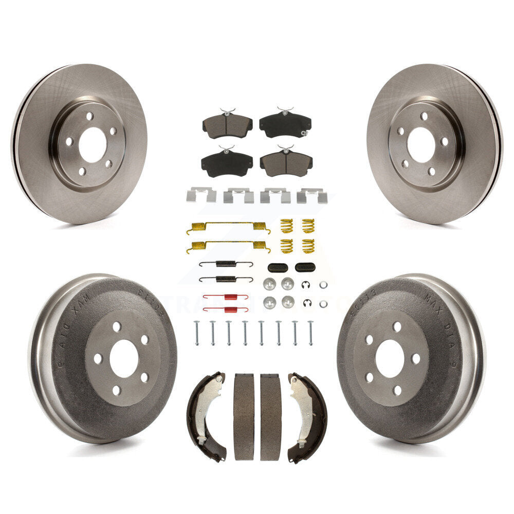 Kit de plaquettes et de tambour en céramique, Rotor de frein à disque avant et arrière (7 pièces) pour Chrysler PT Cruise