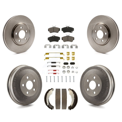 Kit de plaquettes et de tambour en céramique, Rotor de frein à disque avant et arrière (7 pièces) pour Chrysler PT Cruise