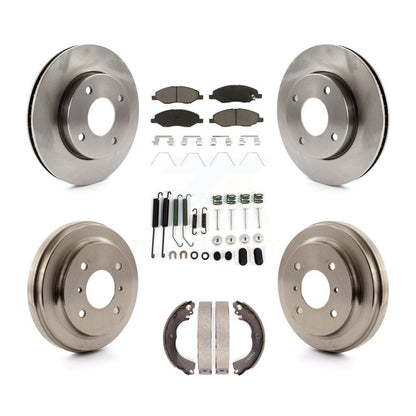 Kit de plaquettes et de tambours en céramique pour rotors de frein avant et arrière (7 pièces) pour Nissan Versa 1.6 09-11