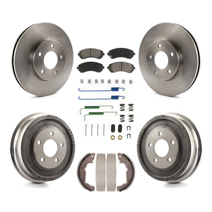 Rotors de frein à disque avant et arrière, plaquettes en céramique et Kit de tambour (7 pièces) pour Pontiac Aztek
