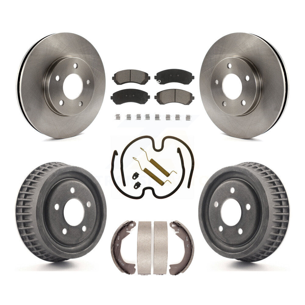 Kit de tambour de plaquettes en céramique de rotors de frein avant et arrière (7 pièces) pour Pontiac Montana Chevrole