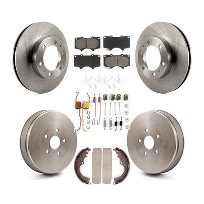 Kit de plaquettes et de tambour en céramique pour rotor de frein avant et arrière (7 pièces) pour Toyota Tacoma RW 2015