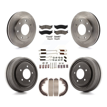 Kit de tampons et tambours en céramique pour Rotor de frein à disque avant et arrière (7 pièces) pour Ford F-150 4W 1999
