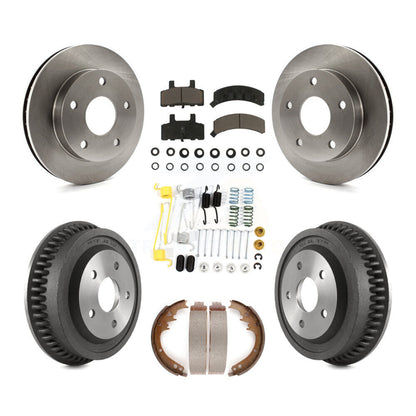 Kit de plaquettes et de tambour en céramique pour Rotor de frein avant et arrière (7 pièces) pour Dodge Ram 1500 4W 94-99