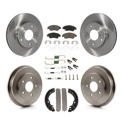 Kit de plaquettes et de tambour en céramique pour Rotor de frein avant et arrière (7 pièces) pour Honda Civic Hybri 06-08