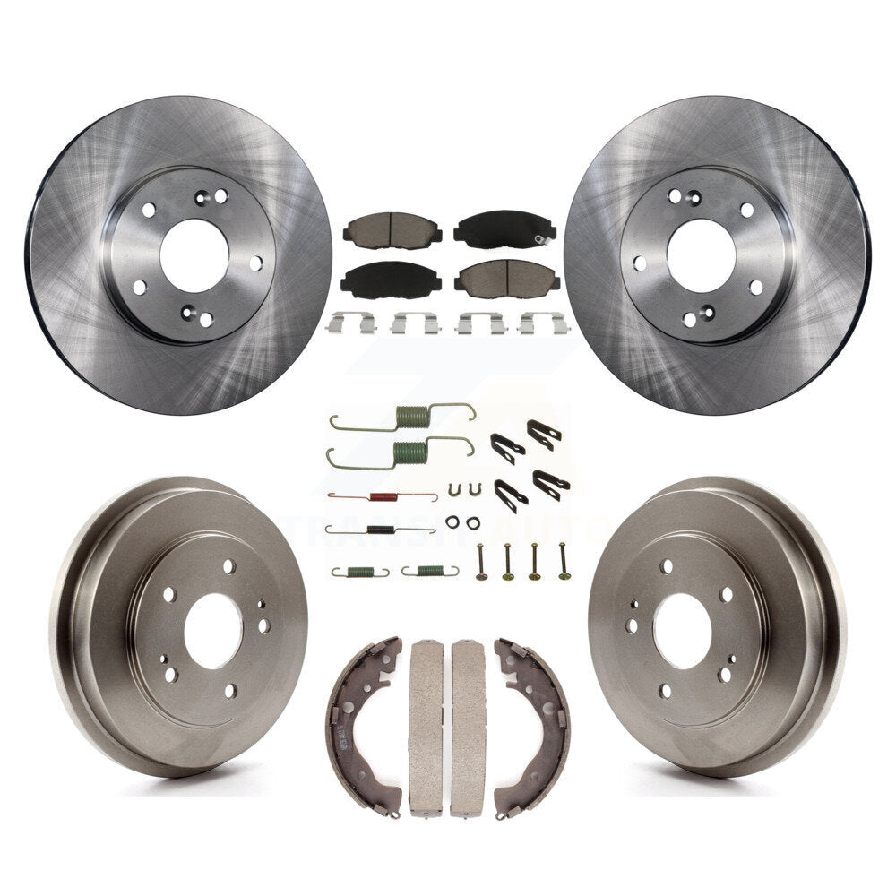 Kit de tampons et tambours en céramique pour Rotor de frein à disque avant et arrière (7 pièces) pour Honda Civic G 2011
