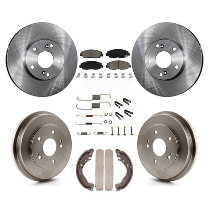 Kit de tampons et tambours en céramique pour Rotor de frein à disque avant et arrière (7 pièces) pour Honda Civic G 2011
