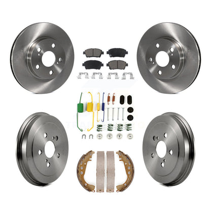Kit de plaquettes et de tambour en céramique, Rotor de frein à disque avant et arrière (7 pièces) pour Toyota Priu 2008
