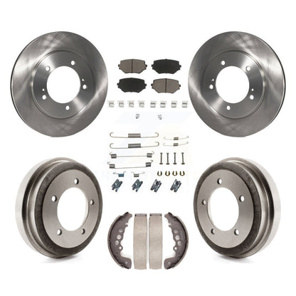 Kit de plaquettes et de tambour en céramique, Rotor de frein à disque avant et arrière (7 pièces) pour Suzuki Grand Vitar