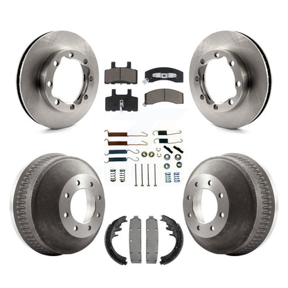 Kit de plaquettes et de tambour en céramique, Rotor de frein à disque avant et arrière (7 pièces) pour K3500 GMC Chevrole