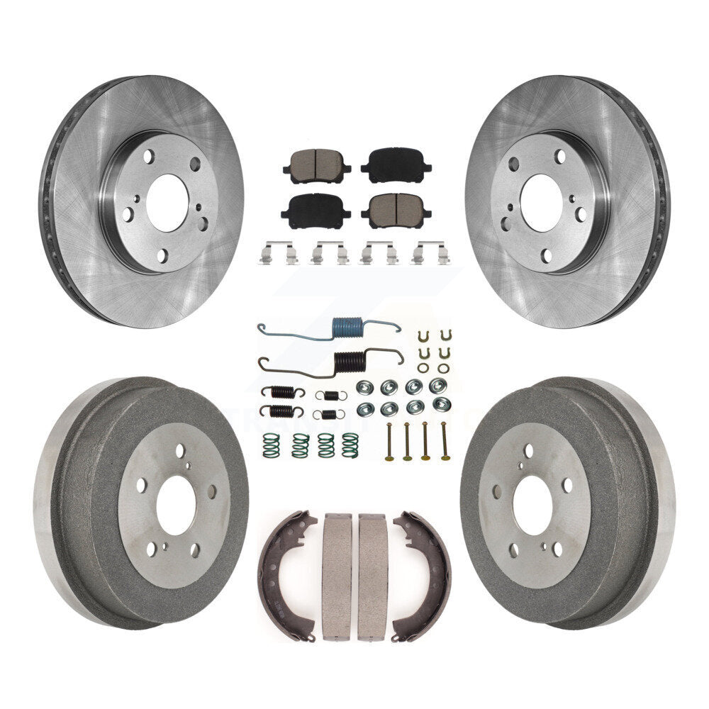 Kit de plaquettes et de tambour en céramique pour rotor de frein avant et arrière (7 pièces) pour Toyota Solara 2.2 99-01