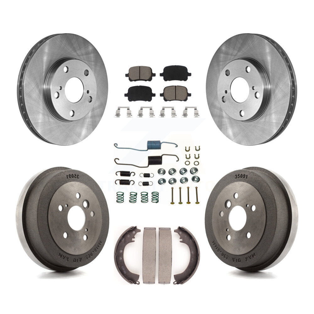Kit de plaquettes et de tambour en céramique pour rotor de frein avant et arrière (7 pièces) pour Toyota Solara 2.4 02-03