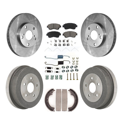 Rotors de frein à disque avant et arrière, plaquettes en céramique et Kit de tambour (7 pièces) pour Toyota Camry