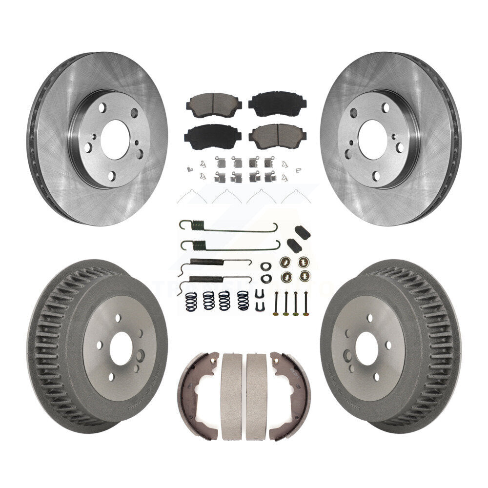 Kit de plaquettes et de tambours en céramique pour rotors de frein avant et arrière (7 pièces) pour Toyota Sienn 1998-2003