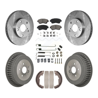 Kit de plaquettes et de tambours en céramique pour rotors de frein avant et arrière (7 pièces) pour Toyota Sienn 1998-2003