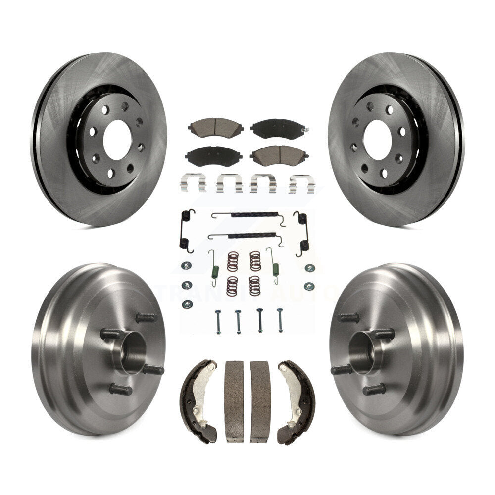 Kit de tambour de plaquettes en céramique de Rotors de frein avant et arrière (7 pièces) pour Chevrolet Aveo Pontiac G