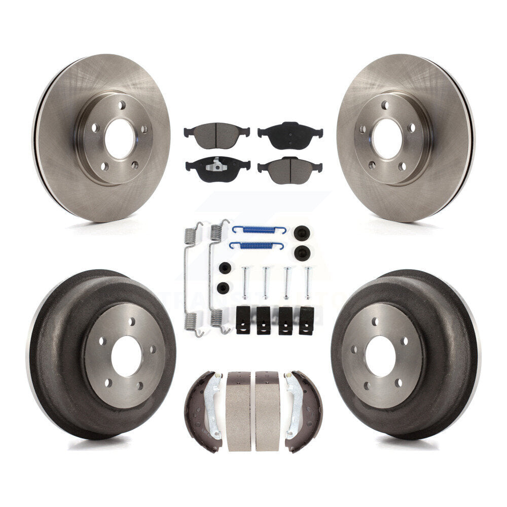 Kit de tambour à plaquettes en céramique pour Rotor de frein avant et arrière (7 pièces) pour Ford Transit Connect 10-13