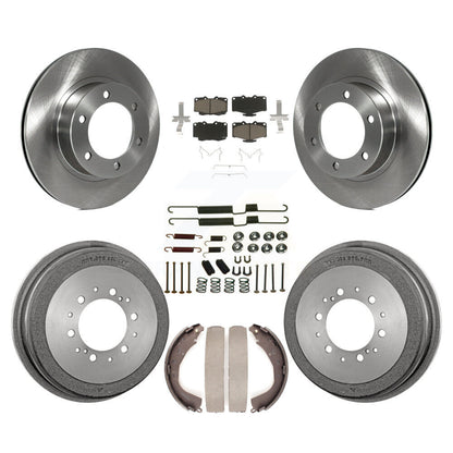 Rotors de frein à disque avant et arrière, plaquettes en céramique et Kit de tambour (7 pièces) pour Toyota 4Runner