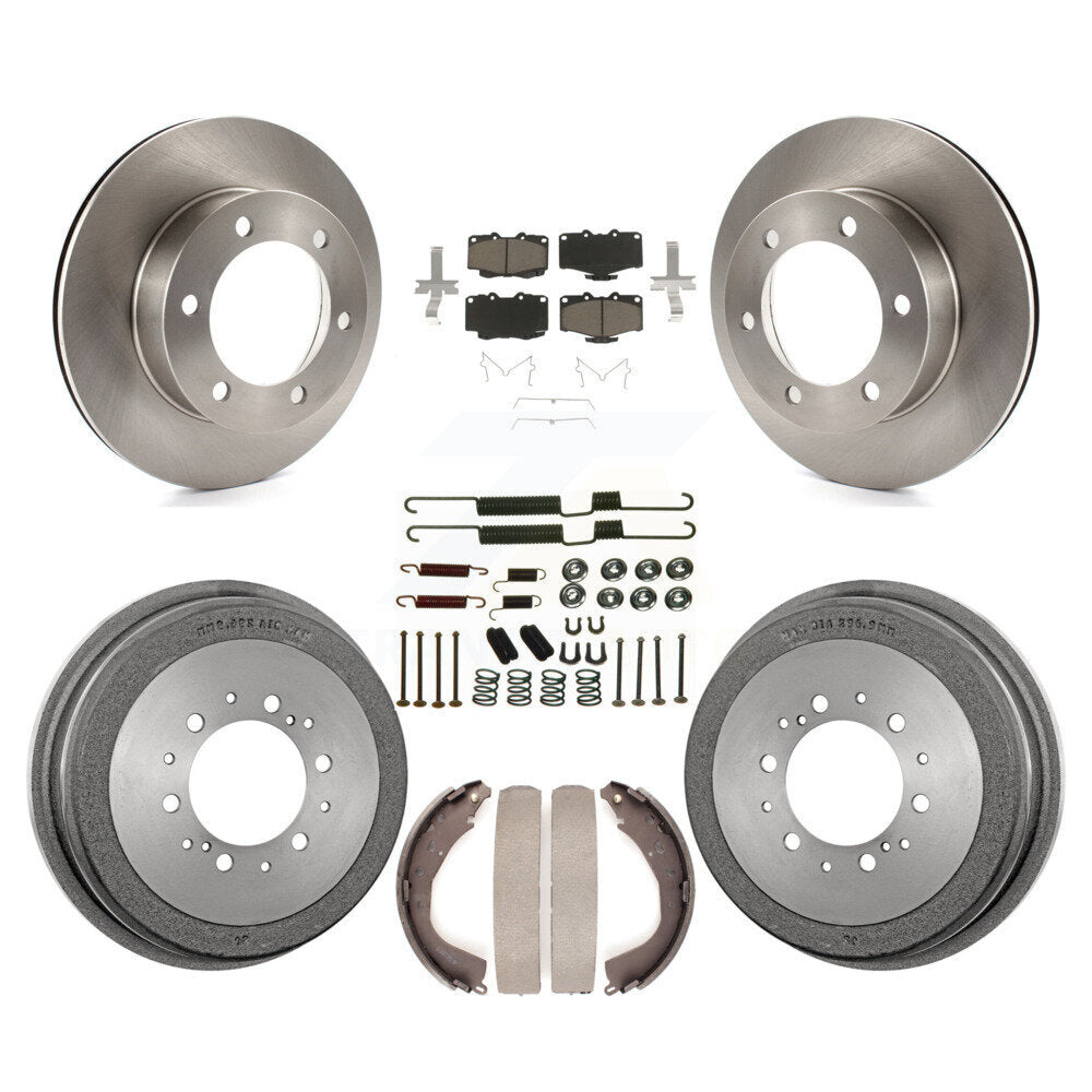 Rotors de frein à disque avant et arrière, plaquettes en céramique et Kit de tambour (7 pièces) pour Toyota 4Runner