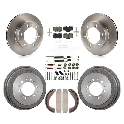 Rotors de frein à disque avant et arrière, plaquettes en céramique et Kit de tambour (7 pièces) pour Toyota 4Runner