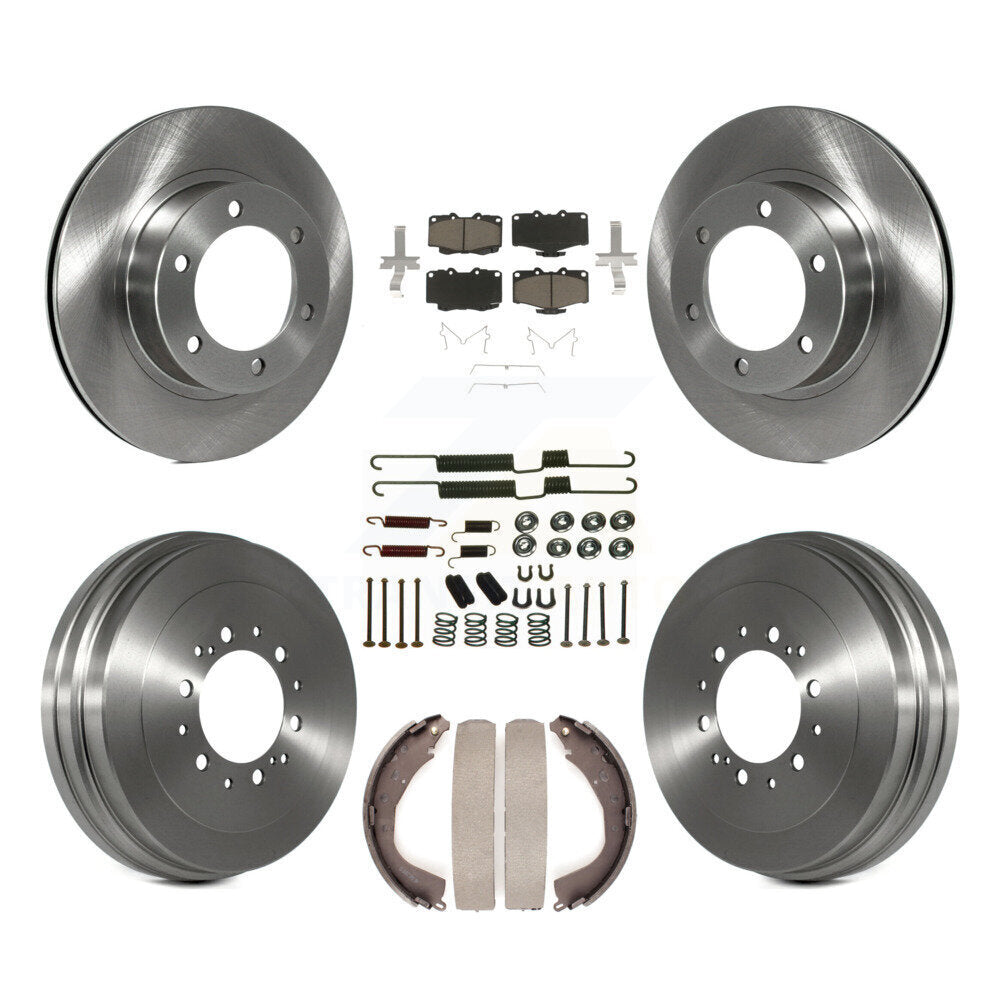 Rotors de frein à disque avant et arrière, plaquettes en céramique et Kit de tambour (7 pièces) pour Toyota 4Runner