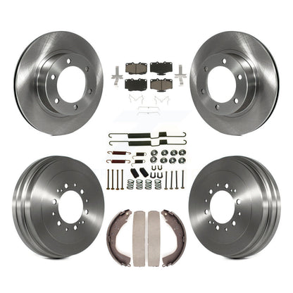 Rotors de frein à disque avant et arrière, plaquettes en céramique et Kit de tambour (7 pièces) pour Toyota 4Runner