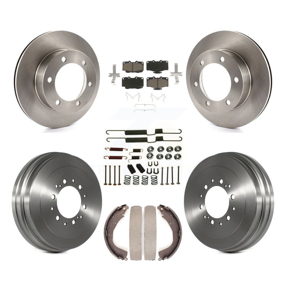 Rotors de frein à disque avant et arrière, plaquettes en céramique et Kit de tambour (7 pièces) pour Toyota 4Runner