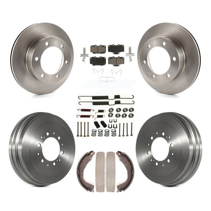 Rotors de frein à disque avant et arrière, plaquettes en céramique et Kit de tambour (7 pièces) pour Toyota 4Runner