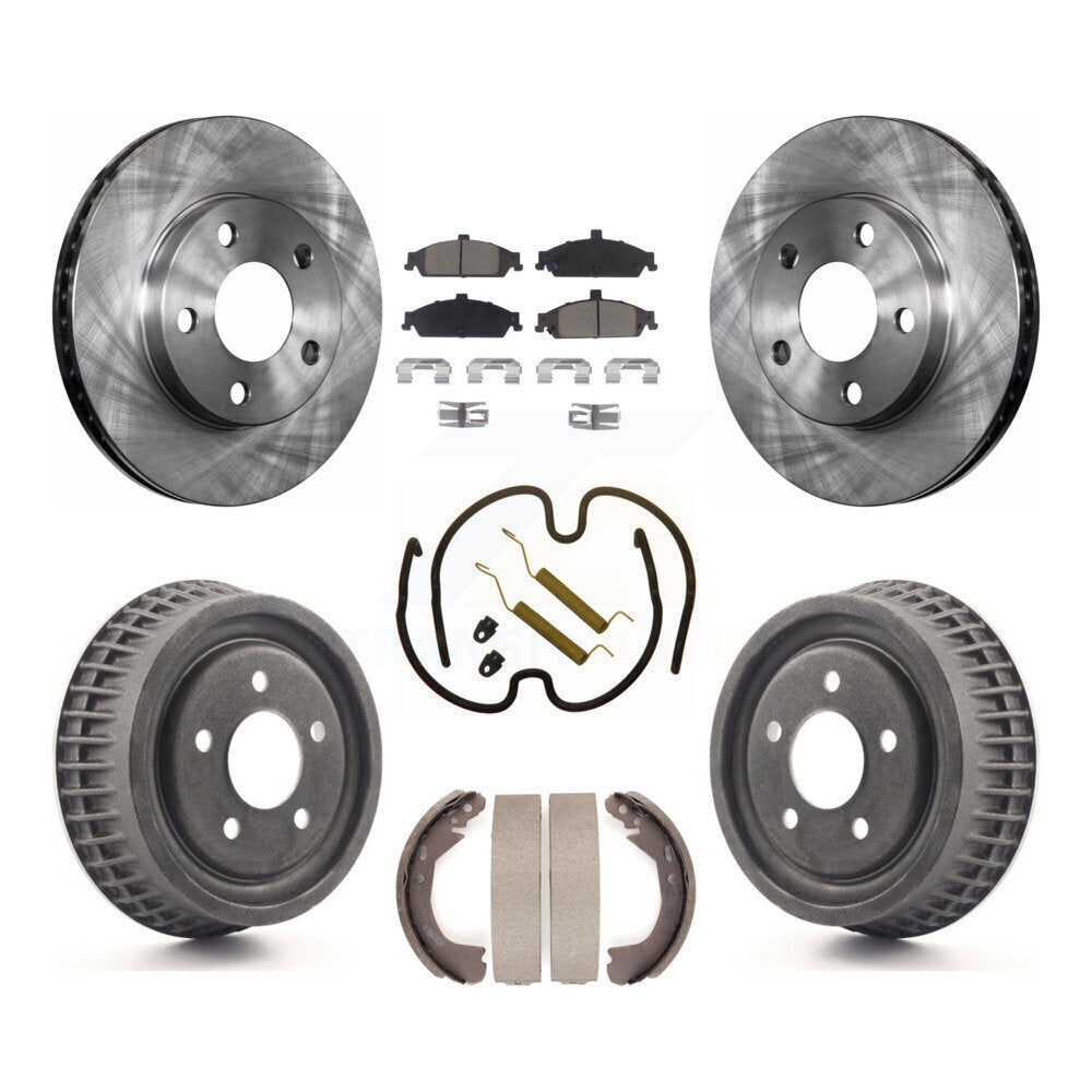 Kit de tambour à plaquettes en céramique pour Rotor de frein avant et arrière (7 pièces) pour Pontiac Grand Am Chevrole
