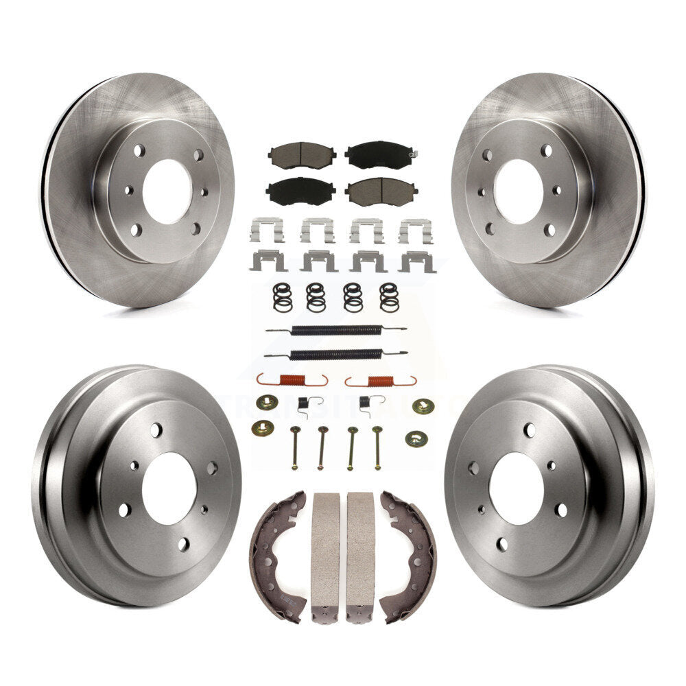 Kit de plaquettes et de tambour en céramique pour rotor de frein avant et arrière (7 pièces) pour Nissan Sentra 1.8 02-06