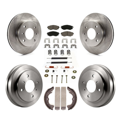 Kit de plaquettes et de tambour en céramique pour rotor de frein avant et arrière (7 pièces) pour Nissan Sentra 1.8 02-06