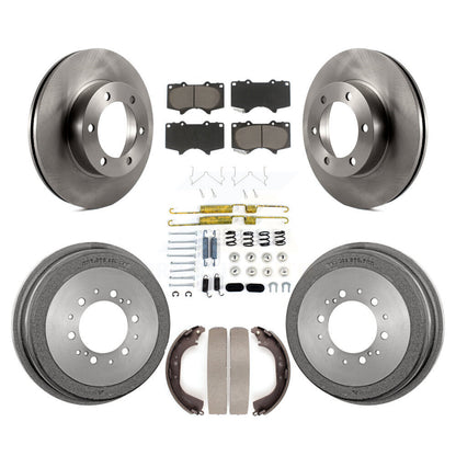 Rotors de frein à disque avant et arrière, plaquettes en céramique et Kit de tambour (7 pièces) pour Toyota Tundra