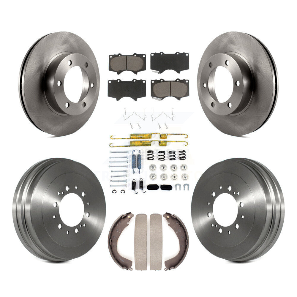 Kit de plaquettes et de tambours en céramique pour rotors de frein avant et arrière (7 pièces) pour Toyota Tundr 2004-2006