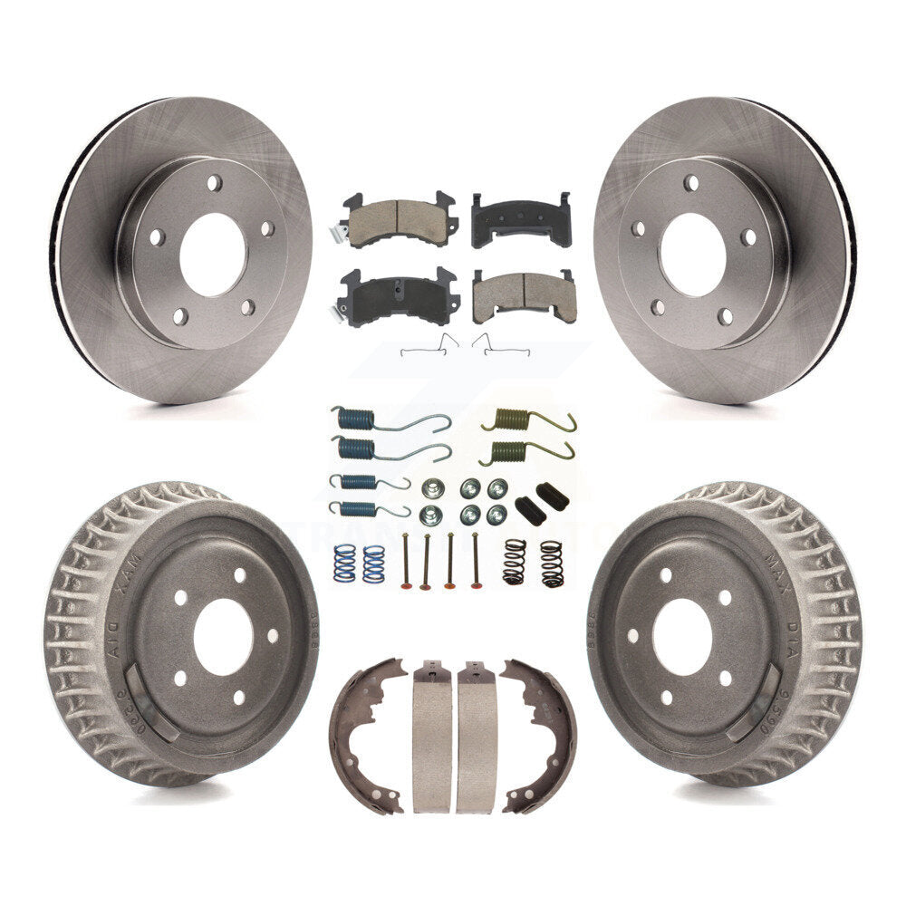Kit de plaquettes et de tambour en céramique pour Rotor de frein avant et arrière (7 pièces) pour Chevrolet S10 GMC Sonom