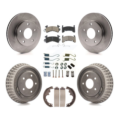 Kit de plaquettes et de tambour en céramique pour Rotor de frein avant et arrière (7 pièces) pour Chevrolet S10 GMC Sonom