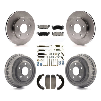 Rotors de frein à disque avant et arrière, plaquettes en céramique et Kit de tambour (7 pièces) pour GMC Jimmy
