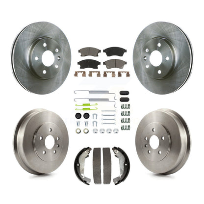 Rotors de frein avant et arrière, tampons en céramique et Kit de tambour (7 pièces) pour Chevrolet Cruze Limite