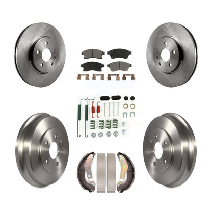Kit de plaquettes et de tambour en céramique pour Rotor de frein avant et arrière (7 pièces) pour Chevrolet Sonic R 13-14