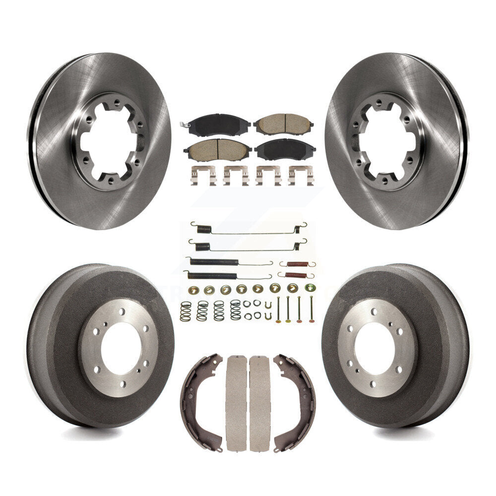 Kit de plaquettes et de tambour en céramique pour Rotor de frein avant et arrière (7 pièces) pour Nissan Xterra Frontie
