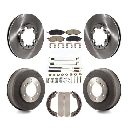 Kit de plaquettes et de tambour en céramique pour Rotor de frein avant et arrière (7 pièces) pour Nissan Xterra Frontie