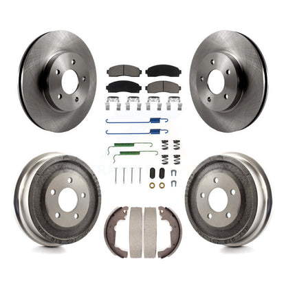 Rotors de frein à disque avant et arrière, Kit de tambour à tampons en céramique (7 pièces) pour Saturn Vue Chevrole