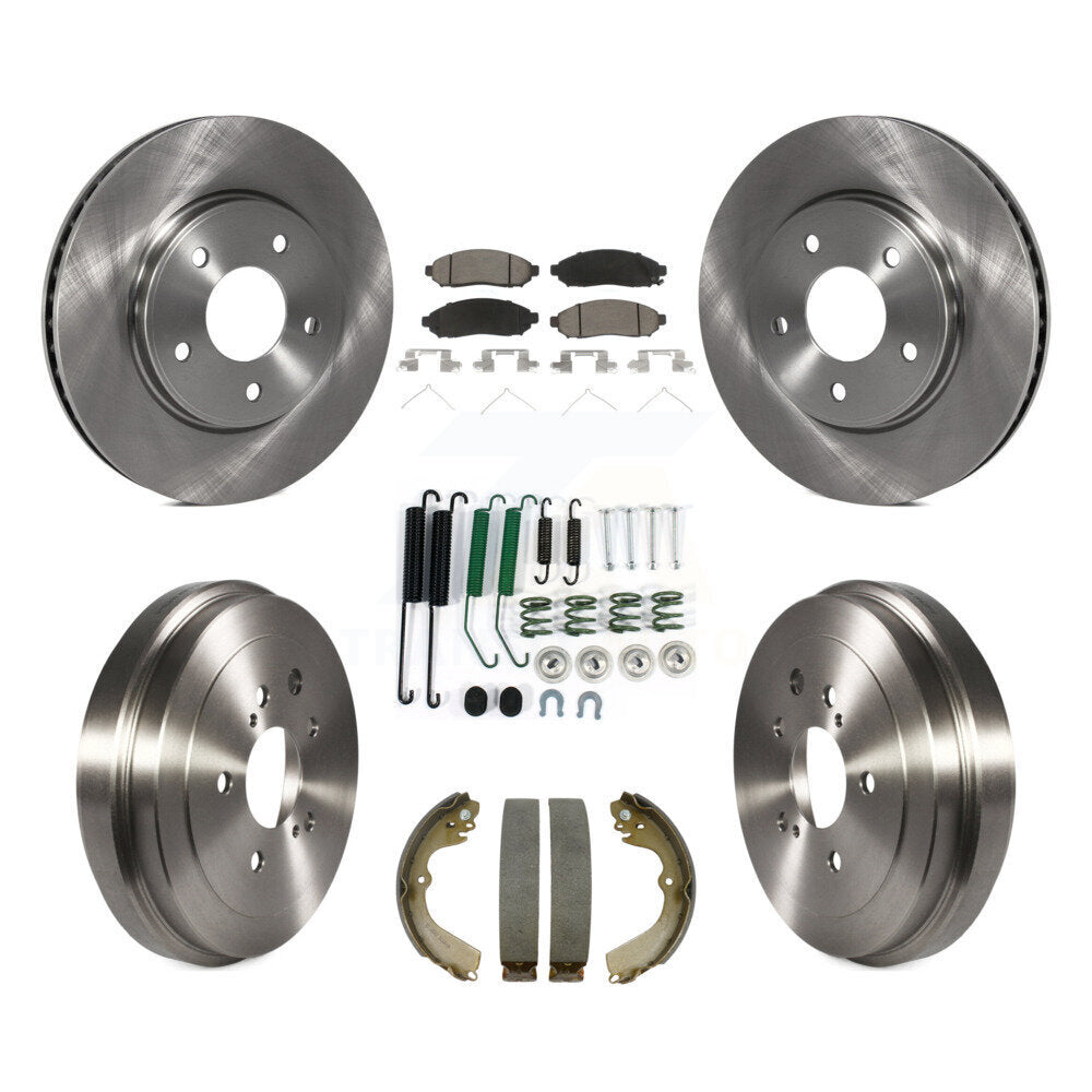 Kit de plaquettes et de tambour en céramique pour Rotor de frein avant et arrière (7 pièces) pour Nissan NV200 Chevrole