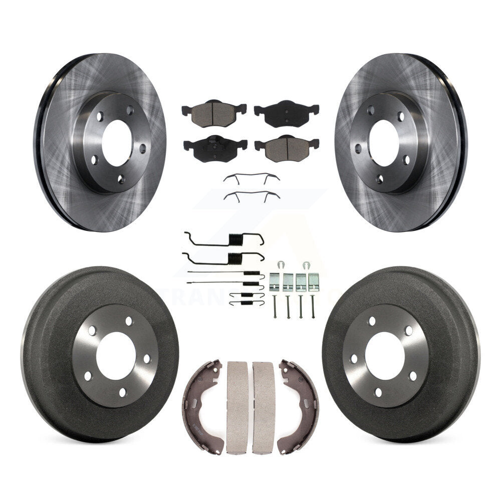 Kit de tambour de plaquettes en céramique de Rotors de frein avant et arrière (7 pièces) pour Ford Escape Mazda Tribut